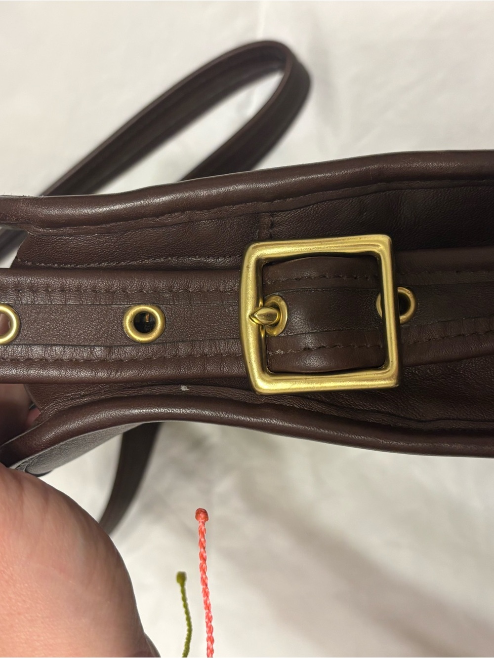 Vintage Coach Legacy North / South Compartment Bag - 9168 Brown - Picture 7 of 16